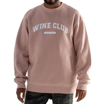 Pink Unisex Wine Club Crewneck